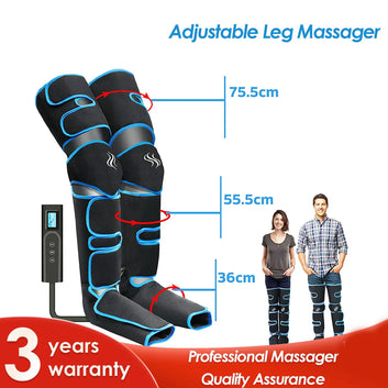 Foot air pressure leg massager